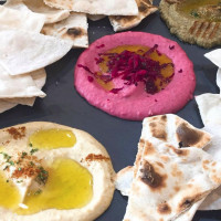 Shatter Kebab Hummus food